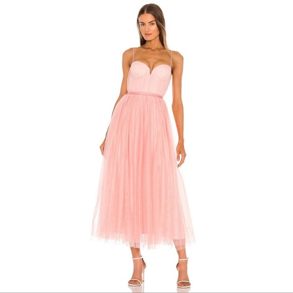 Sau Lee Dresses & Skirts - SAU LEE Selina Dress in Pink & Blush
